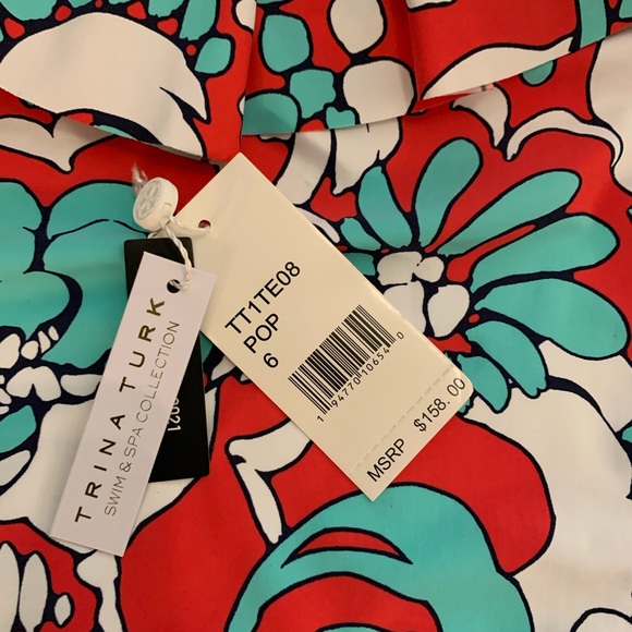 Trina Turk 2021 Garden Bloom swimsuit NWT - Picture 3 of 3
